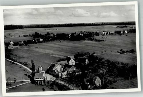 Hesselbronn Fliegeraufnahme Gasthaus Pension zum Hirsch Posthilfstelle