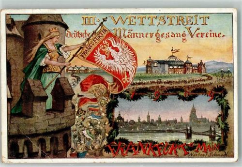 Frankfurt 1909 III. Wettstreit Männergesangsvereine