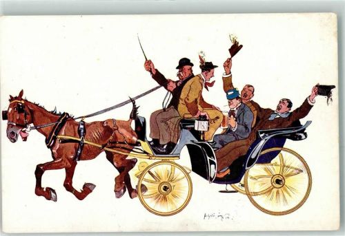 Einspänner Kutsche BKW I Nr 927-6 Schönpflug, F.