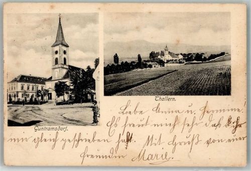 Guntramsdorf 1899 Kirche Thallern