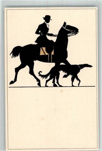 Reiterin Pferd Windhund