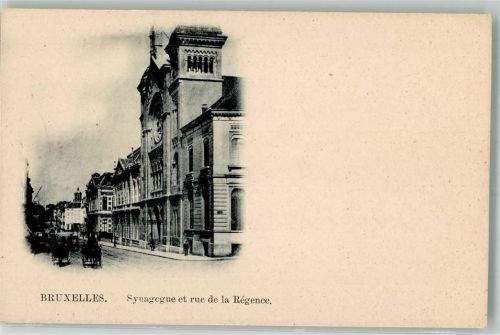 Brüssel 1902 Tempel rue de la Regence