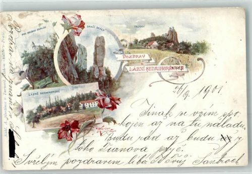 Turnov 1901 Pod Hrubou Skalou Draci Skaly Lazne Sedmihorske Trosky