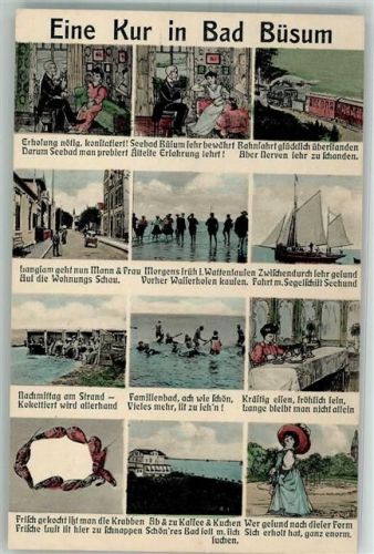 Büsum Kur Eisenbahn Segelboot