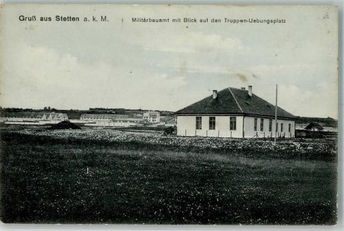 72510 W7488 Stetten am kalten Markt 1916 - Militärbauamt m. Blick auf Truppen-Übungsplatz Heuberg
