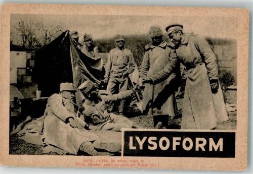 Lysoform Desinfektionsmittel Propaganda WK I Trink, auch wenn du ein Russe bist