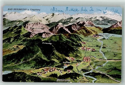 Bad Heilbrunn 1941 Landkarte