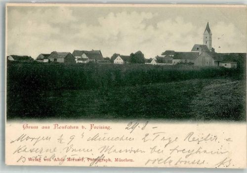 Neufahrn 1899 Kirche Adelskorrespondenz