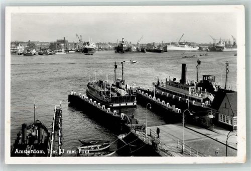 Amsterdam 1953 Fähre Hafen
