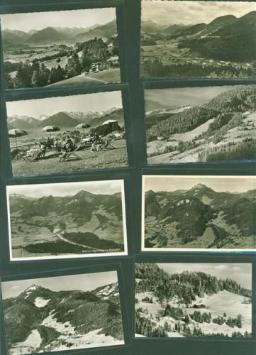 Langenwang Lot mit 11 AK Jägersberg Original aus Musterbuch des Metzverlages rückseitig Haftspuren