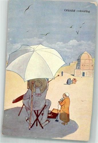 Oriental colouring Staffelei Tourist The Cairo Postcard Trust Serie 951-3