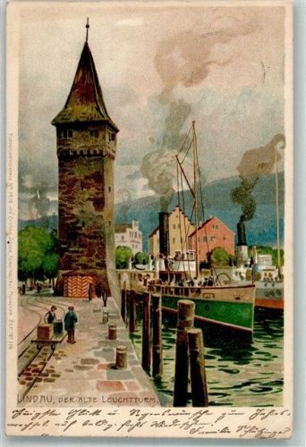 Lindau 1902 Leuchtturm Zieher, Ottmar Nr. 1870