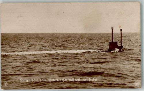 1917 Untertauchen während der Fahrt NPG Verlag Gebr. Lempe Serie Neptun