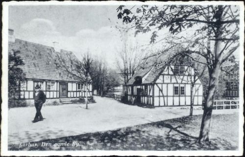 1920/30 Aarhus, Fachwerkhäuser (half-timbered houses), Dänemark (Denmark).,Viha AKU1