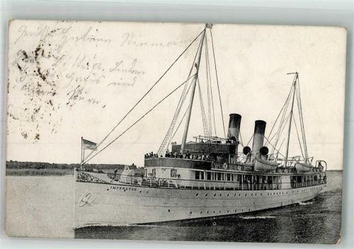 Stettin 1919 Dampfschiff S.S. Imperator