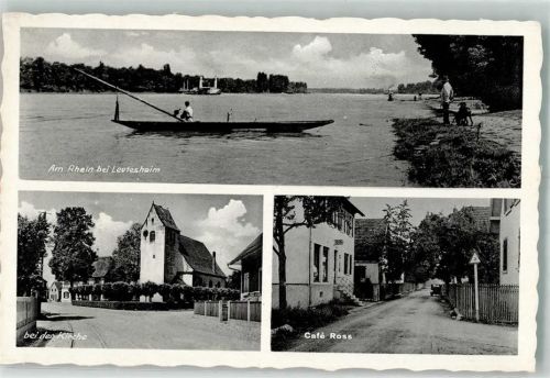 Leutesheim Cafe Ross Kirche Am Rhein