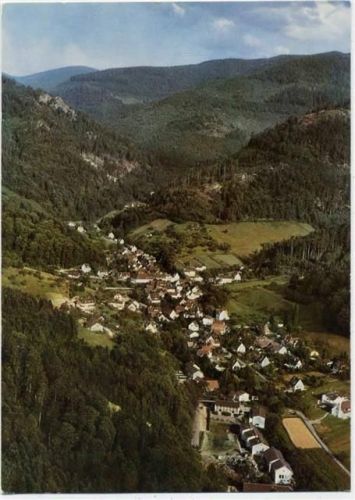 um 1970/80 Schweighof: Bei Badenweiler, Ansicht,Gebr. Metz Tübingen AKU1