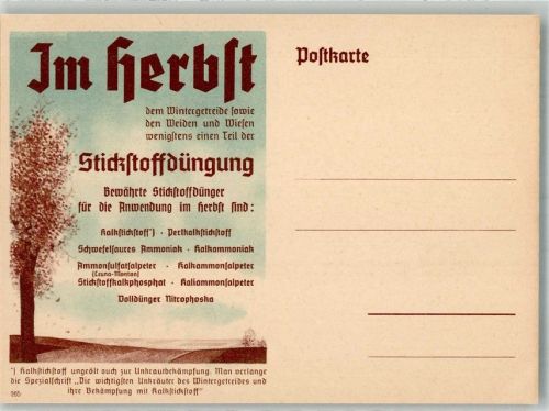 Im Herbst Stickstoffdüngung