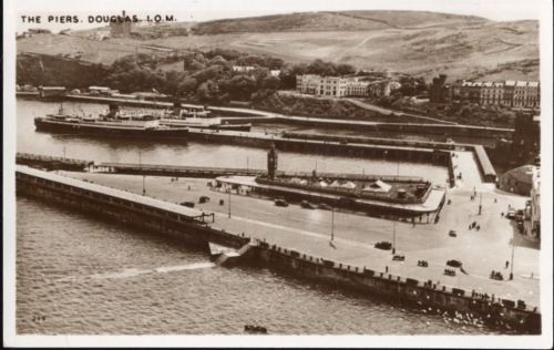 1954 Douglas, Hafenanlagen (piers), Schiffe (ships), England AKU1