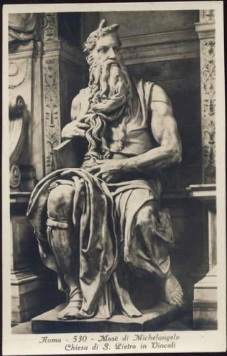 um 1930 Rom: Mose di Michelangelo, Chiesa di S. Pietro in Vincoli,Ed. A. Traldi