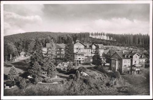 1953 Bühl, Schwarzwaldhotel Kurhaus Plättig an der Schwarzwaldhochstraße,Gebr. Metz Tübingen AKU2