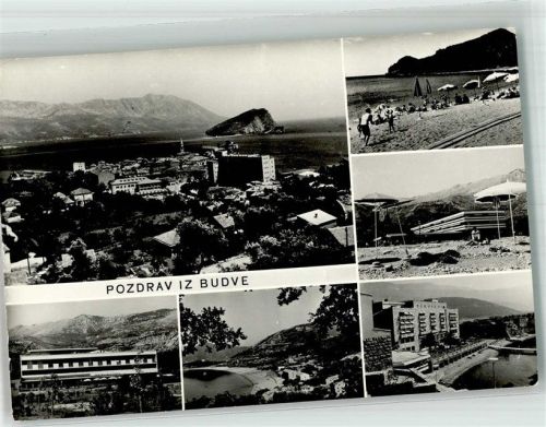 Budva 1966 Hotel Schwimmbad Strand