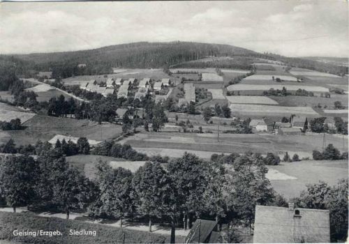 1962 Geising, Erzgebirge, Siedlung,Bruno Scholz