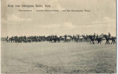 1907 Wahn, Gruß vom Schießplatz. Rhld.,Fritz Schneider Ww.