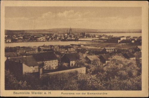 1920 Werden a. H., Ansicht (view) von der Bismarckshöhe,Max O´Brien & Co AKU2