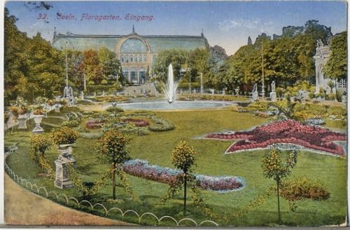 1916 Köln, -Floragarten-, Eingang