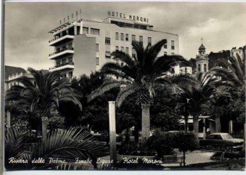 1957 Finale Ligure, Italien, Riviera delle Palme, Hotel Moroni AKU1