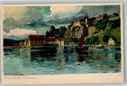 Meersburg 1900 Stadt am Bodensee Zieher, Ottmar Nr. 1866