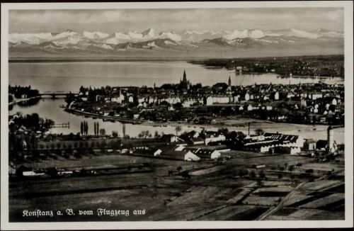 1935 Konstanz, Ansicht vom Flugzeug