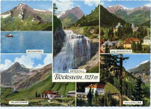 um 1965 Böckstein, 5 Ansichten, Bockartsee, Heilstollen, Valeriehaus,Cosy-Kunstverlag