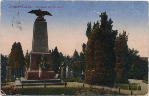 Saarbrücken 1917 Denkmal im Ehrental AKU1
