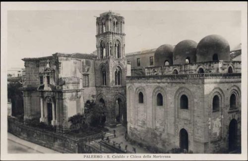 um1930/40 Palermo, S. Cataldo e Chiesa della Martorana. Italien.,Vietata