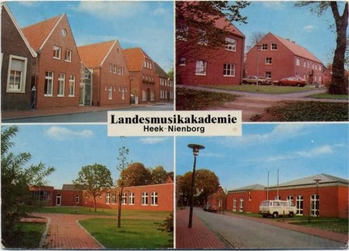 1991 Heek-Nienborg, Landesmusikakademie, 4 Ansichten,Franz Spitz AKU1