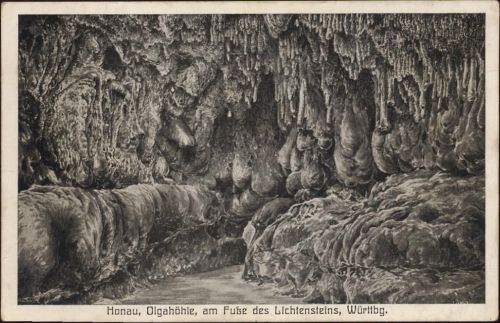 um 1910/20 Lichtenstein, Olgahöhle, Honau,Gebr. Metz Tübingen
