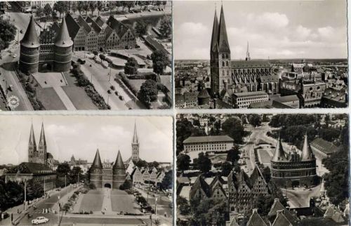 Lübeck 8 schöne AK gelaufen und ungelaufen