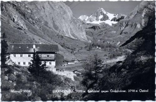 1963 Kals am Großglockner, Lucknerhaus, Österreich,Monopol Kunst- und Ansichtskartenverlag Schöllho AKU2