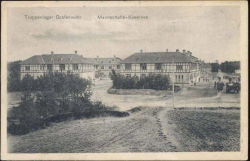 1911 Grafenwöhr: Truppenlager, Mannschafts-Kasernen,Hans Spahn