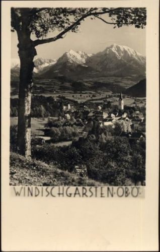Windischgarsten um 1930/40 - Windischgarsten, Panorama,Haus Hubmann AKU2