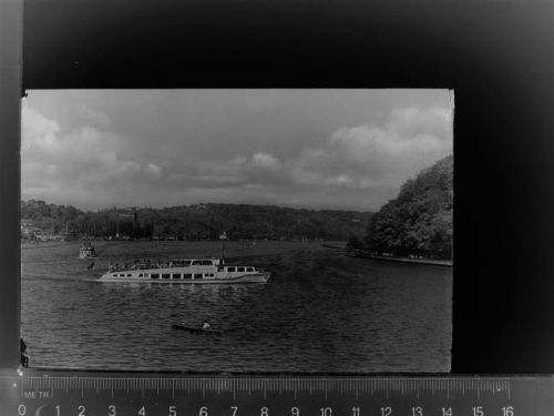 45127 W4300 Werden GLASNEGATIV Schiff