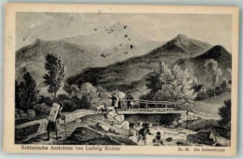Schneekoppe sign. Richter, L. Schlesische Ansichten