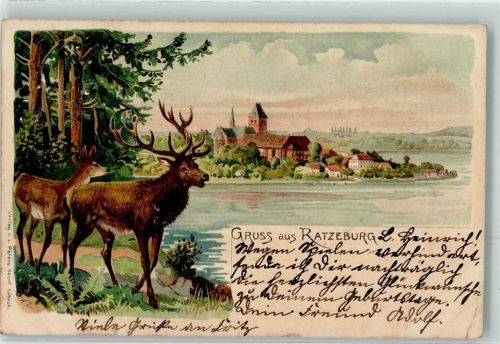 Ratzeburg 1903 Hirsch Reh Jagdtiere
