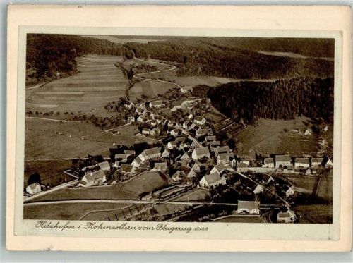 Hitzkofen Fliegeraufnahme Original aufmontierte Verlagsmusterkarte