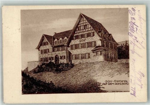 Altena 1925 S.G.V. Ehrenmal auf dem Kohlberg