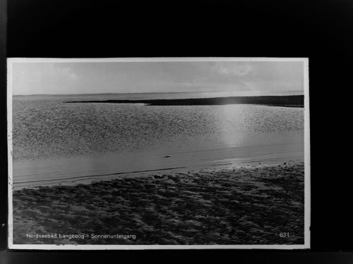26465 W2941 Langeoog GLASNEGATIV Strand