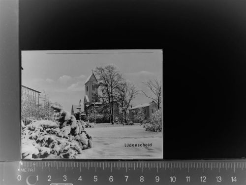 58507 W5880 Lüdenscheid GLASNEGATIV Winter-AK