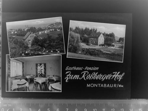 56410 W5430 Montabaur GLASNEGATIV Gasthaus-Pension zum Rossbergerhof